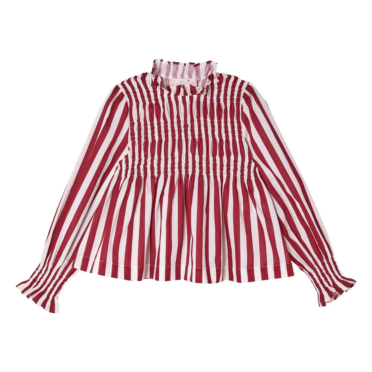Tutu du Monde - Laurel Striped Blouse | Burgundy
