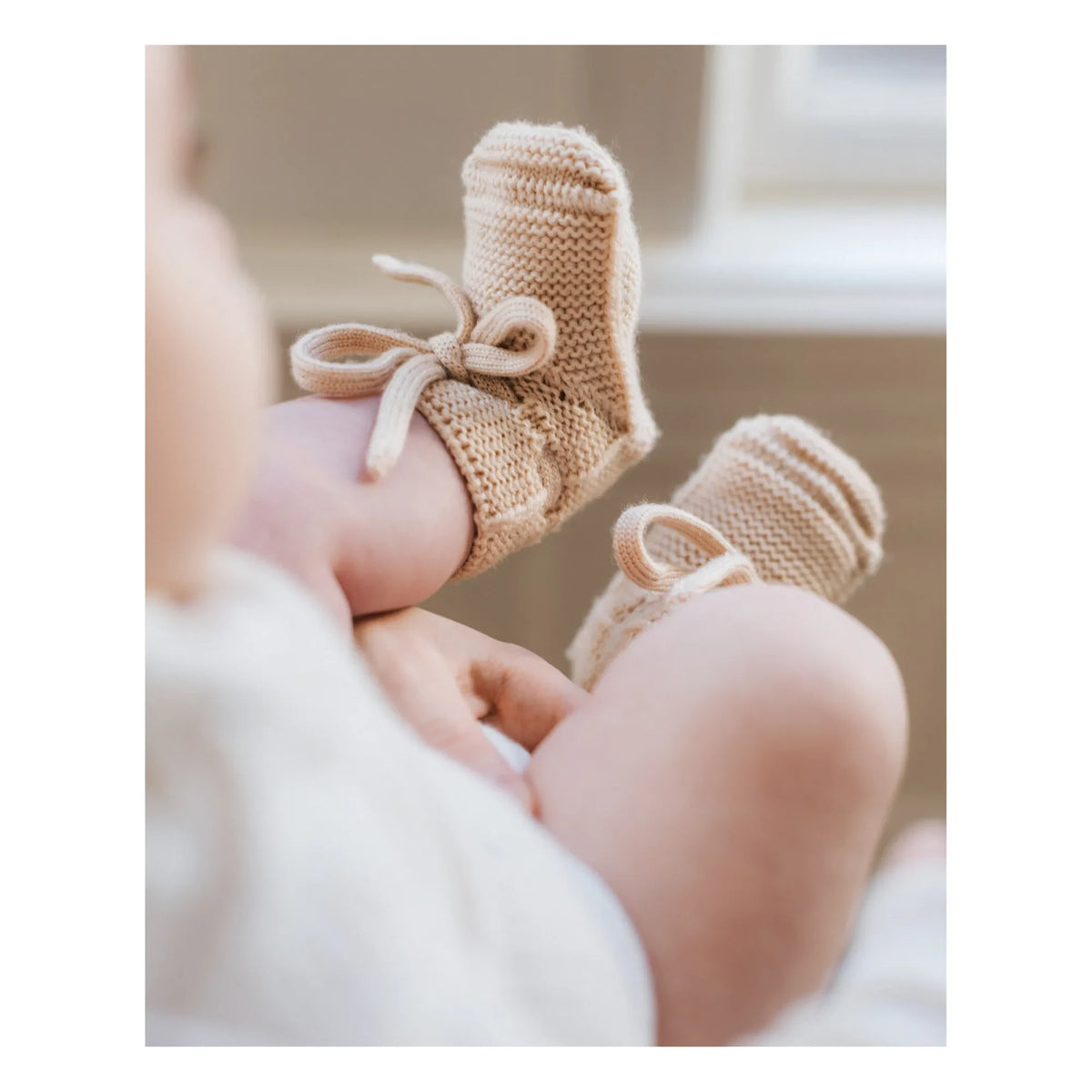 Hvid - Merino Wool Booties | Sand