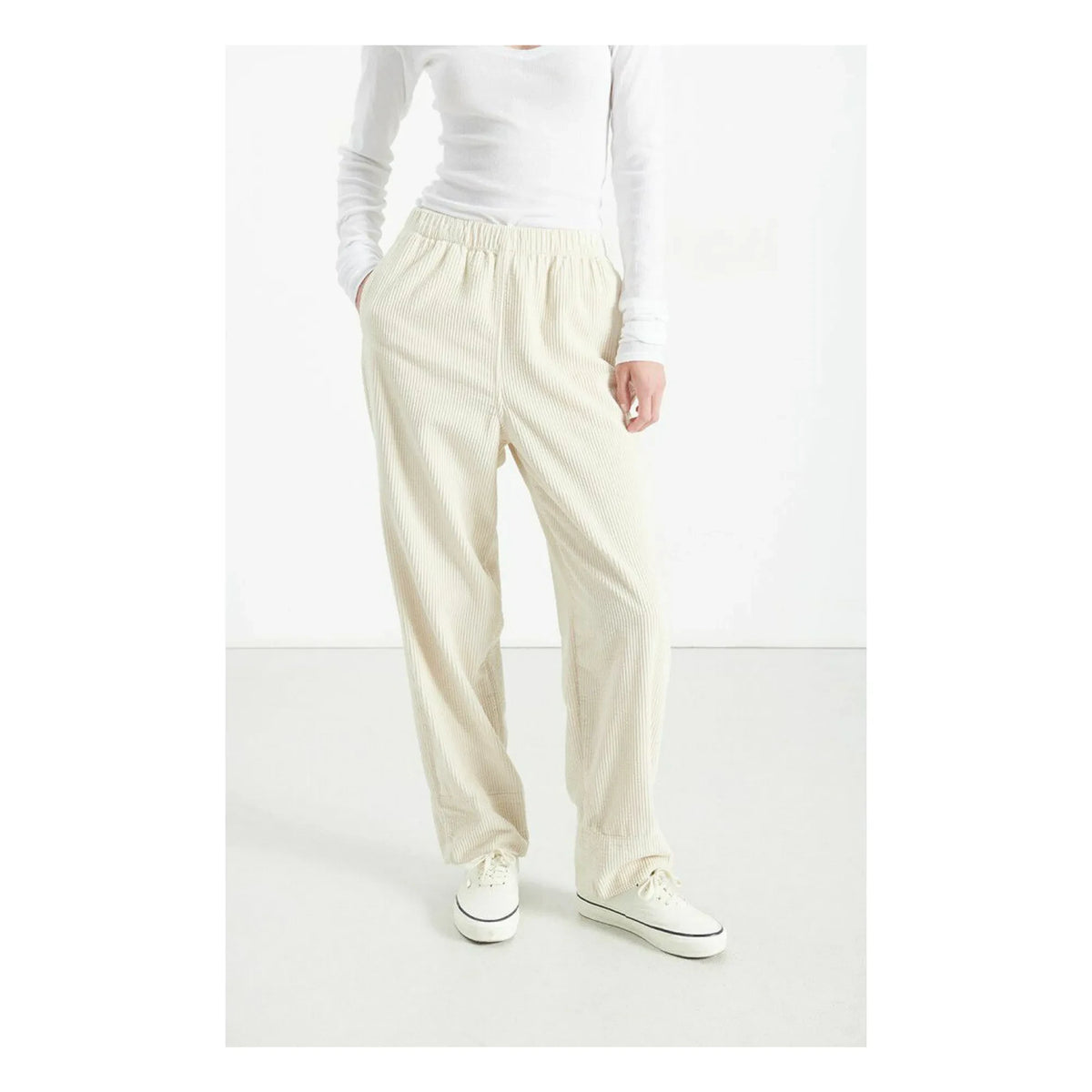 American Vintage - Padow Velvet Pants | Ecru