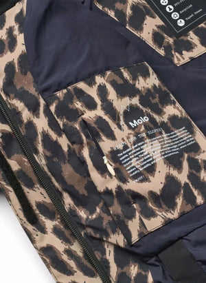 Molo - Hansine Pro Leopard puffer jacket | Brown