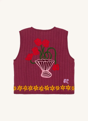 SISSEL EDELBO - Honey Coton Bio Sleeveless Vest - Kids Collection | Purple