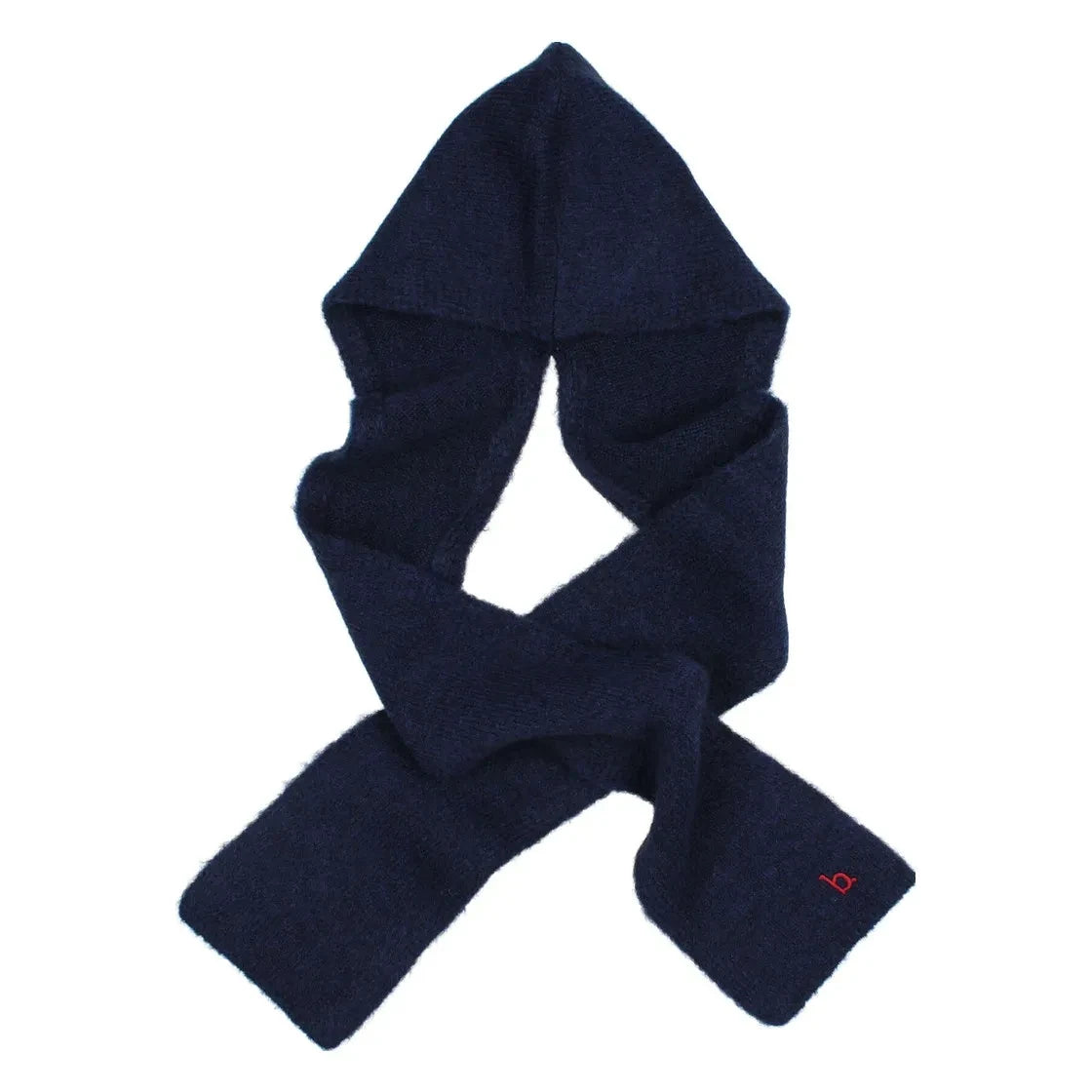 Búho - Girls' Beanie Scarf | Navy Blue