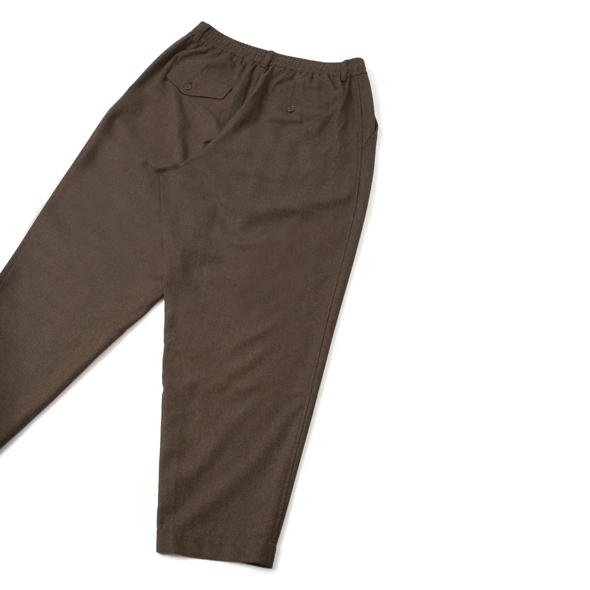 Universal Works - Cotton Pleated Fabric Trousers | Dark Brown