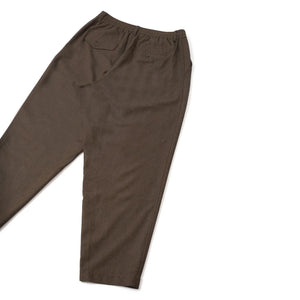 Universal Works - Cotton Pleated Fabric Trousers | Dark Brown