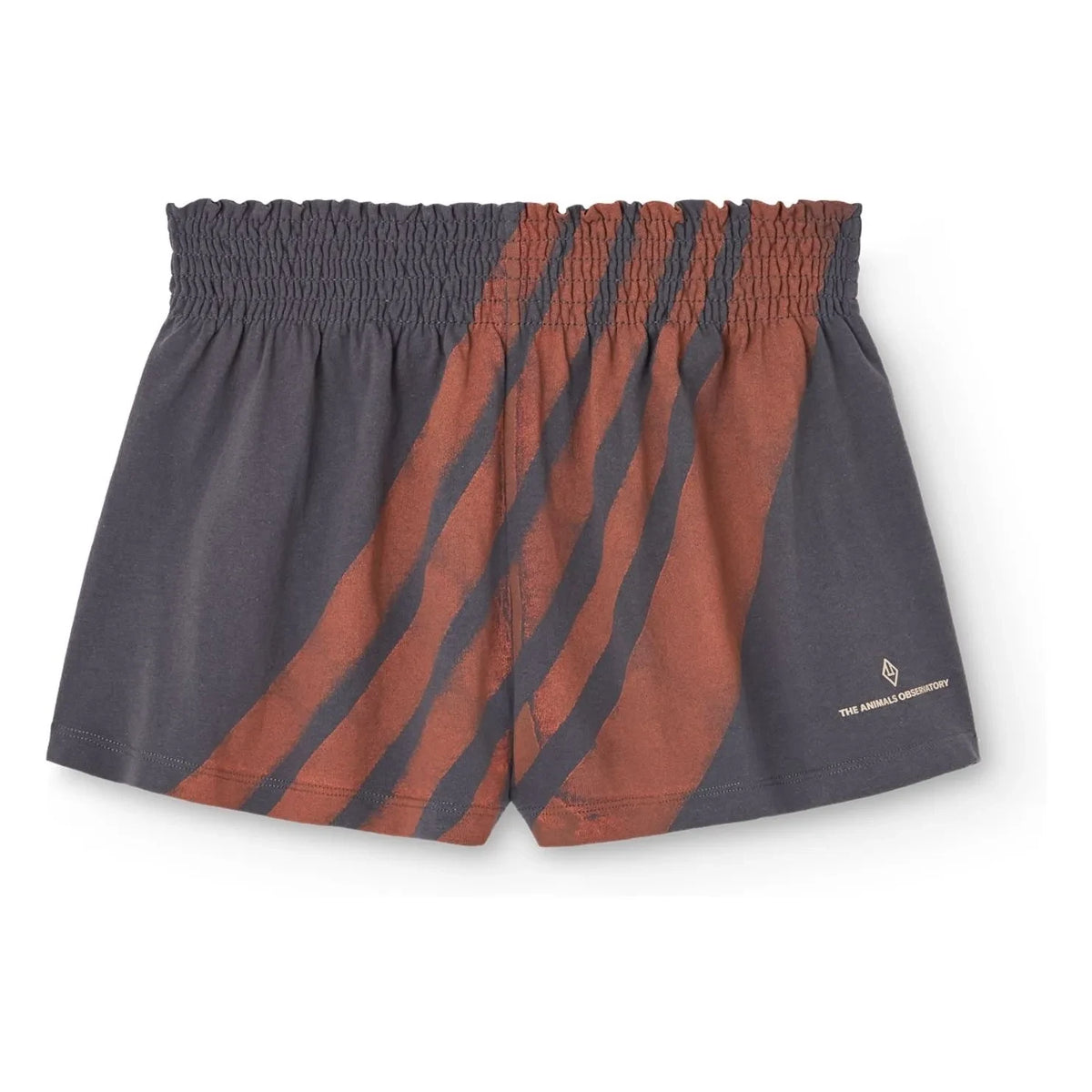 The Animals Observatory - Unwashed Ostrich Shorts Organic Cotton | Charcoal Gray
