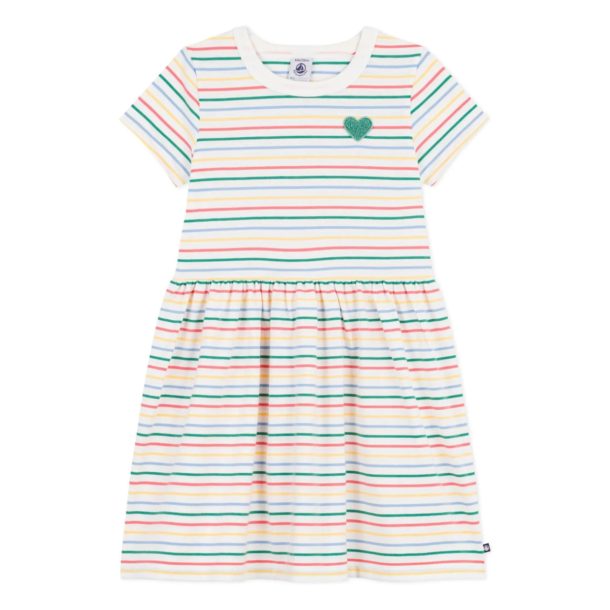 Petit Bateau - Striped Dress | White