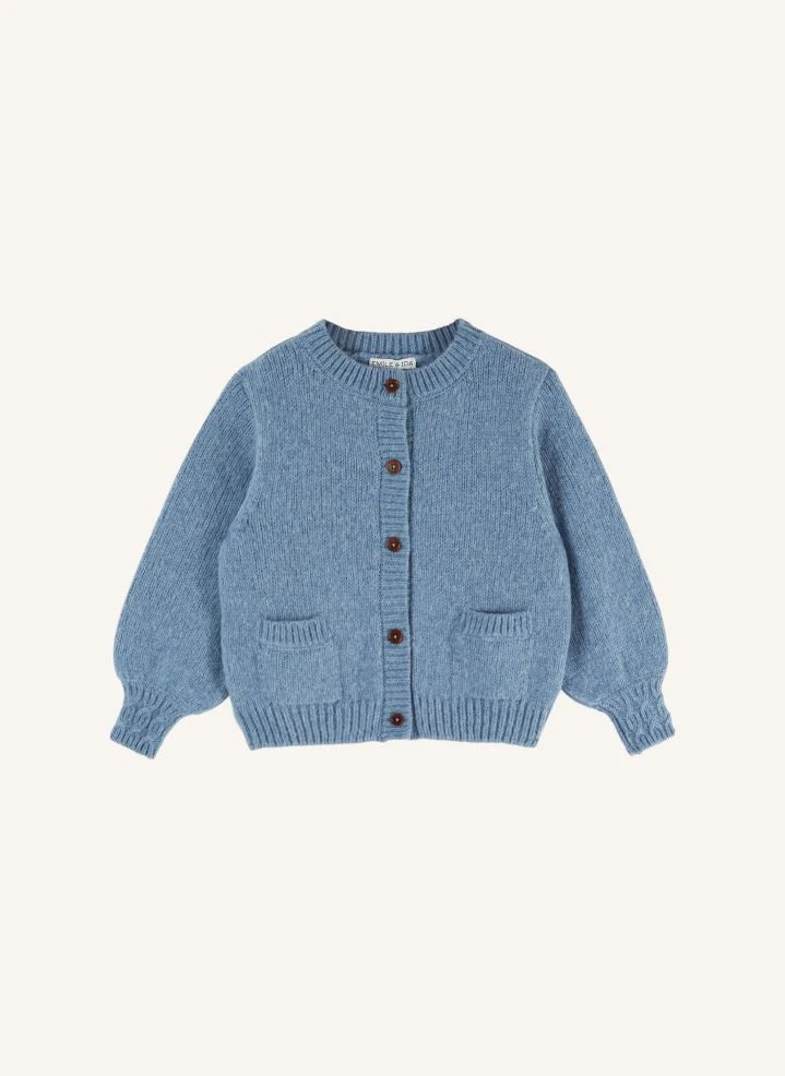 Emile et Ida - Merino Wool Cardigan | Blue