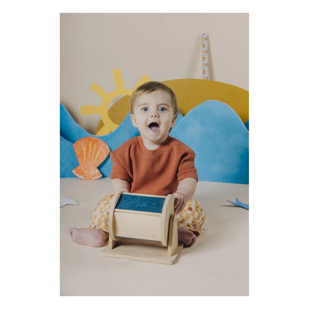 Petit Boum - Sensory Spinner | Natural Wood