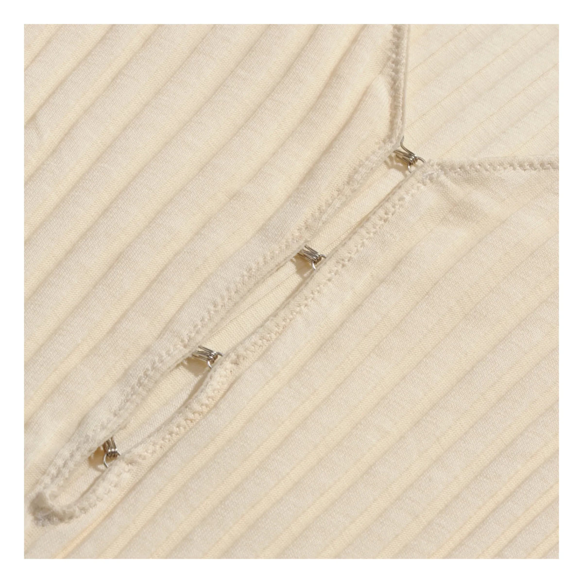 Icon - Claudia Organic Cotton Ribbed Bodysuit | Ecru