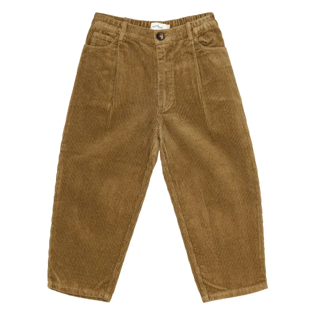 brunobruno nation - Dorethy Organic Cotton Corduroy Trousers | Mustard