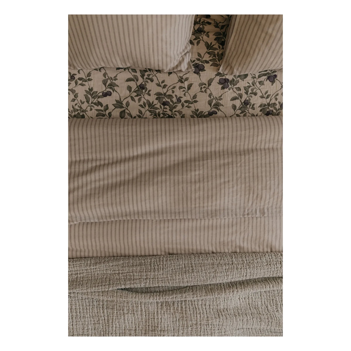 garbo&friends - Striped Duvet Cover | Beige