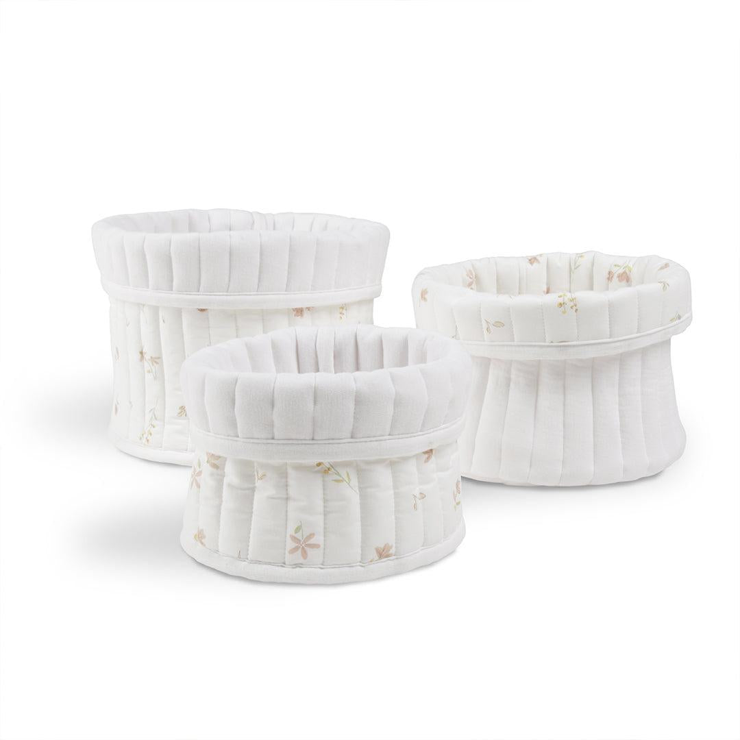 CuddleCo 3pk Storage Baskets - Cashmere Meadow-Storage Baskets-Cashmere Meadow- | Natural Baby Shower