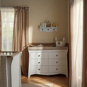 CuddleCo Clara Luxe 2pc Set - White/Ash-Nursery Sets-White/Ash- | Natural Baby Shower