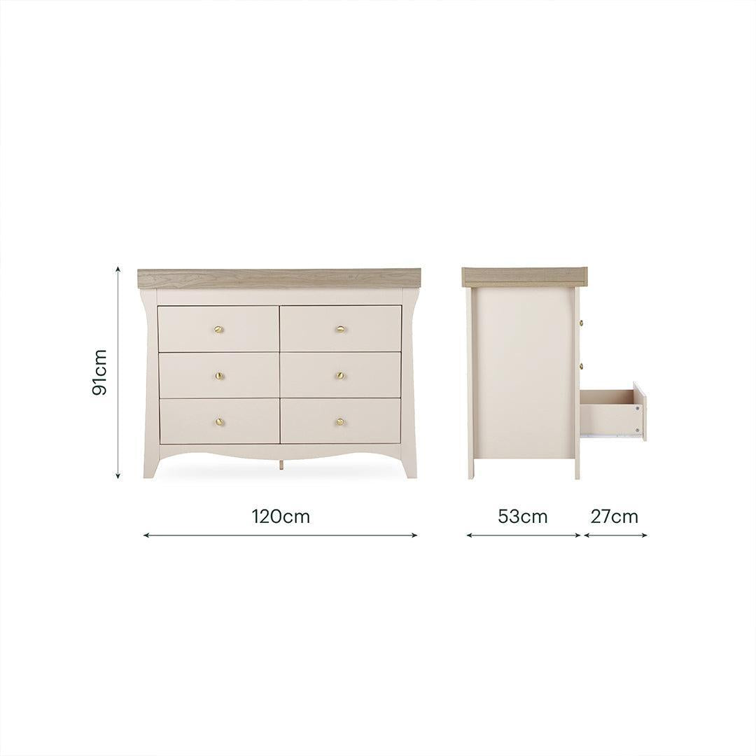 CuddleCo Clara Luxe 2pc Set - Cashmere/Ash-Nursery Sets-Cashmere/Ash- | Natural Baby Shower