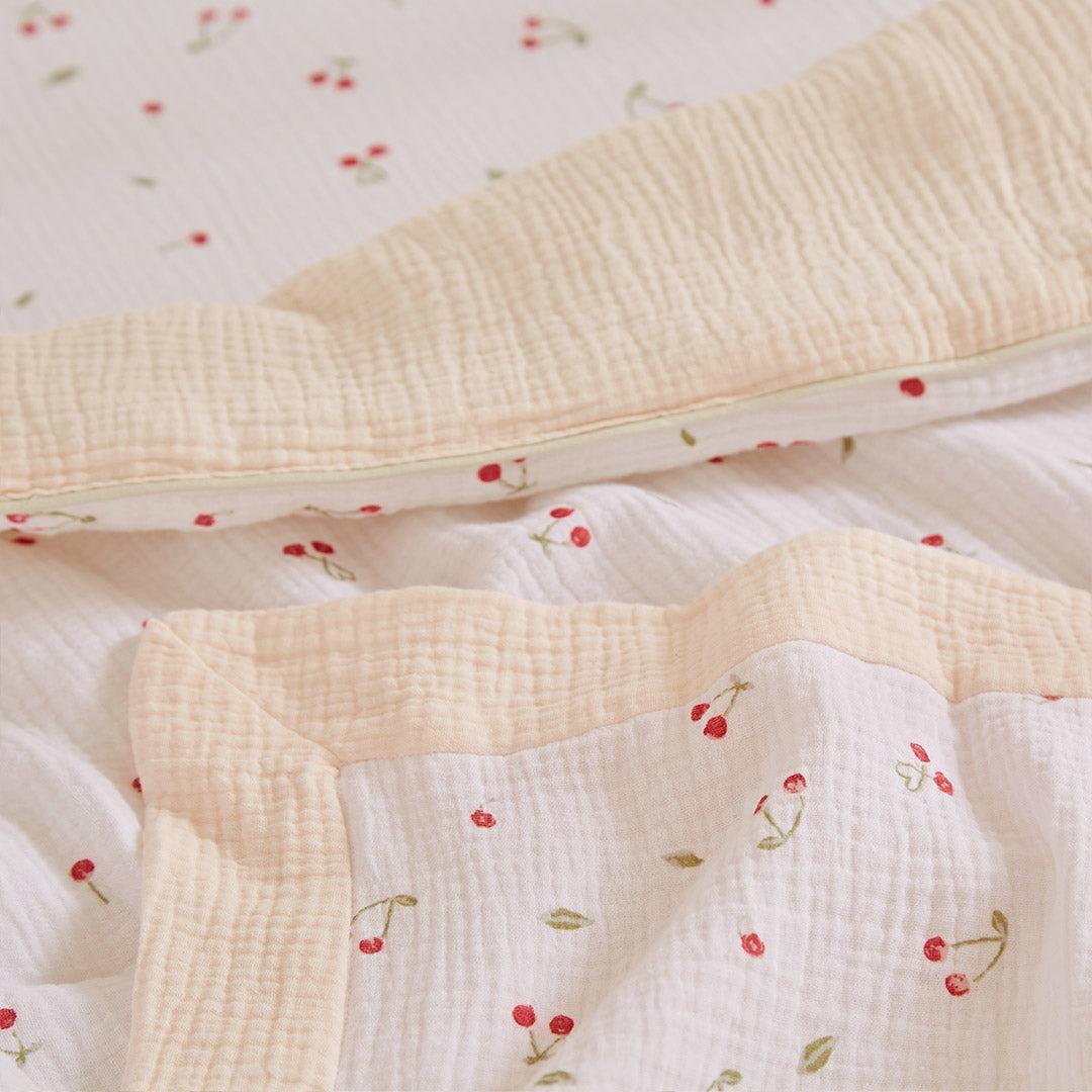 CuddleCo Universal Crib/ Co Sleeper Bedding Set - Ditsy Cherry-Bedding Sets-Ditsy Cherry-Crib | Natural Baby Shower