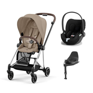 CYBEX Mios + Cloud T Travel System - Cozy Beige-Travel Systems-Chrome Brown-None | Natural Baby Shower