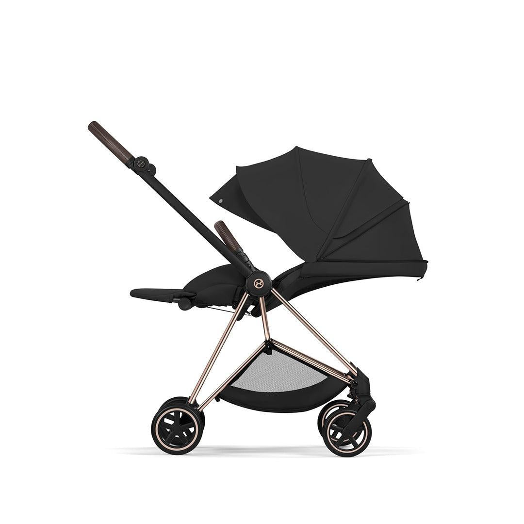 CYBEX Mios Comfort Pushchair & Foldable Carrycot - Sepia Black/Rose Gold-Strollers-Sepia Black/Rose Gold- | Natural Baby Shower