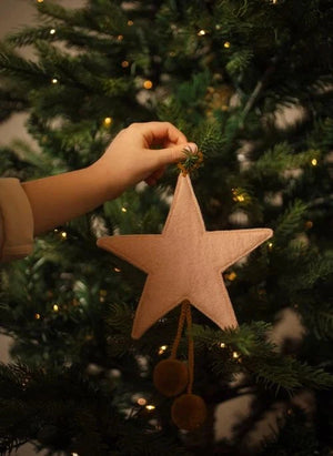 Muskhane - Felt Star Christmas Ornament | Powder Pink