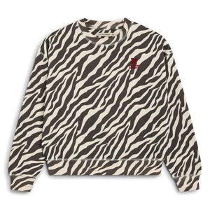 the new society - TNS Zebra Logo Sweatshirt | Black