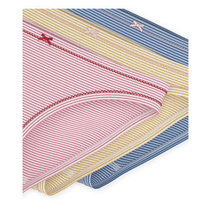 Petit Bateau - 3-Pack Striped Organic Cotton Briefs | Blue
