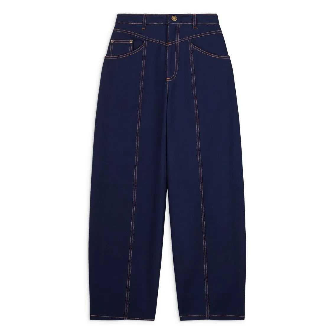 Louise Misha - Almoso Cotton Trousers | Navy
