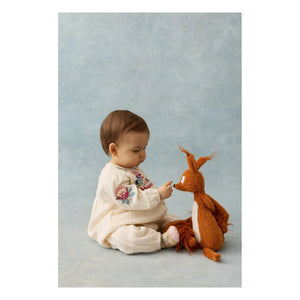 Louise Misha - Idria organic cotton gauze romper | Cream