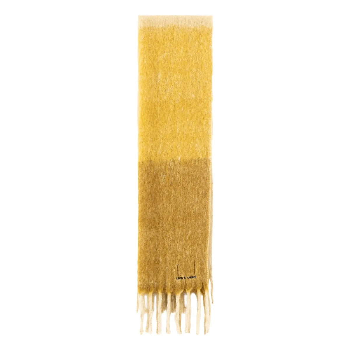Leon & Harper - Elton Striped Scarf | Camel