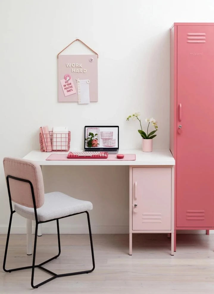 Mustard Made - Shorty Metal Nightstand | Blush