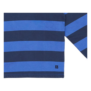 Smallable Kid - Favio Striped Organic Cotton Sweatshirt | Electric Blue
