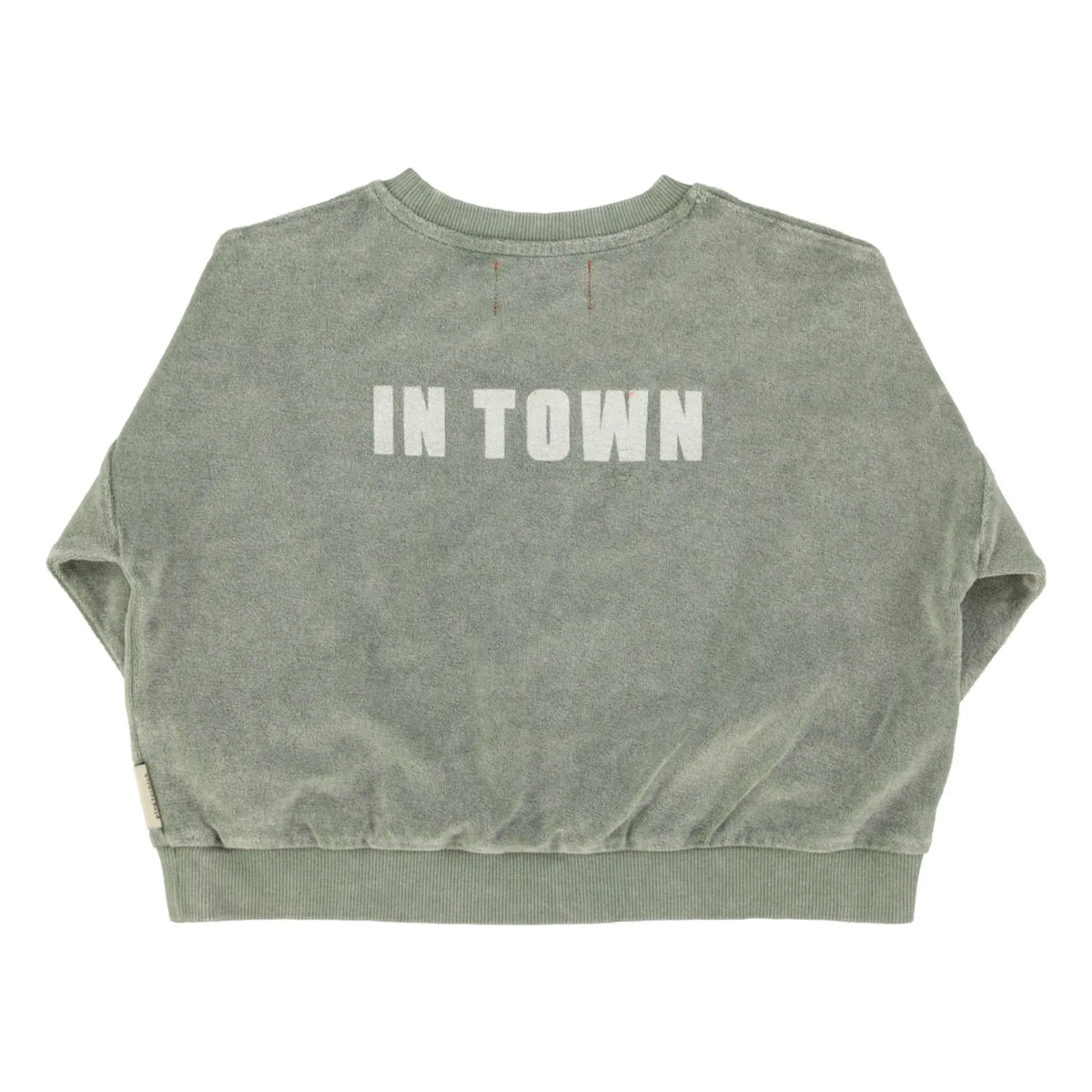 Piupiuchick - Best Friend Organic Cotton Towel Sweatshirt | Dark Green
