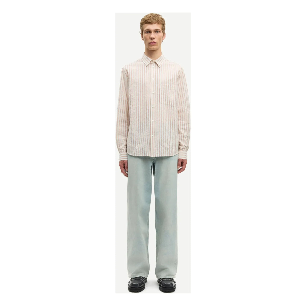 Samsoe Samsoe - Saryan G Checkered Shirt | Ecru