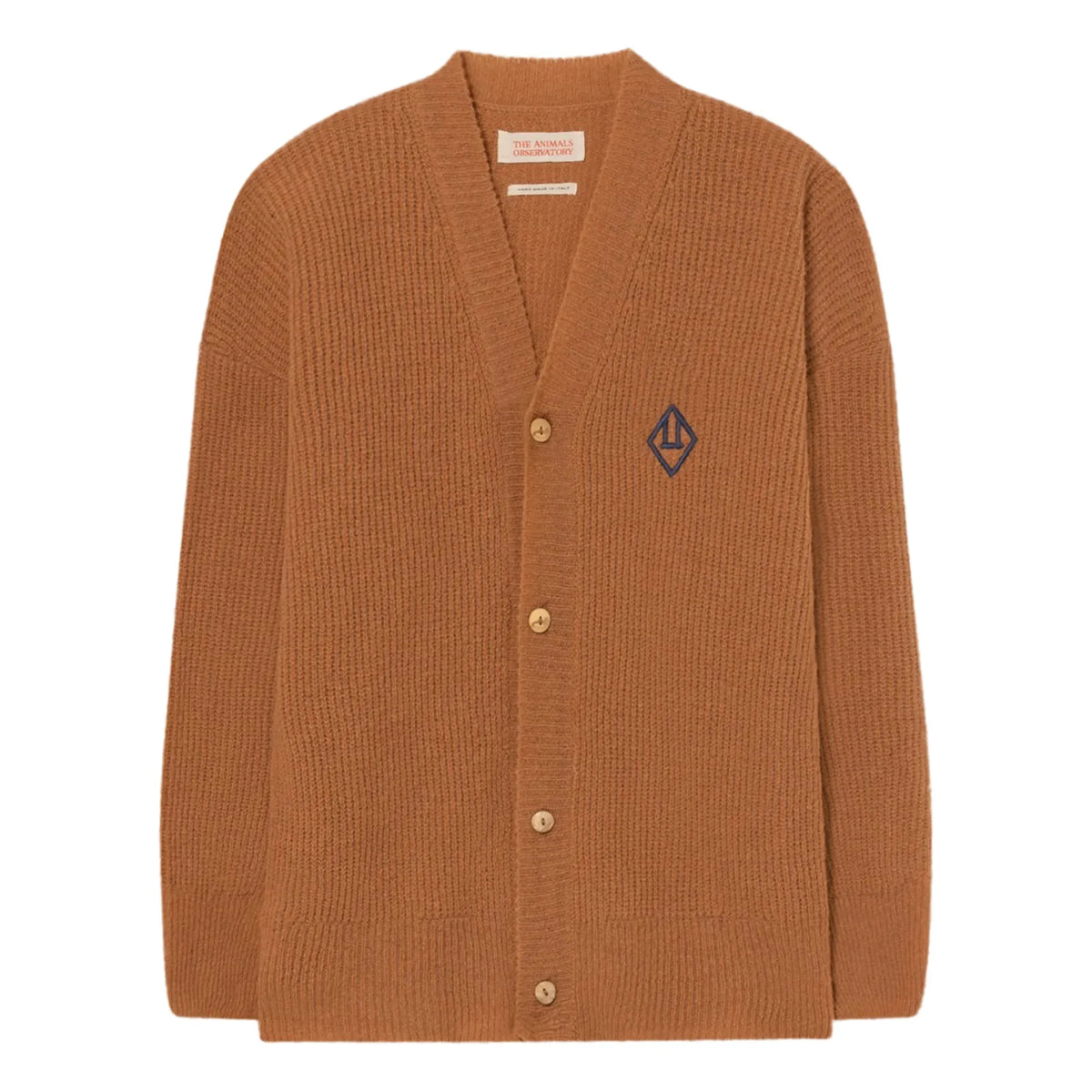 The Animals Observatory - Racoon Plain Cardigan | Camel