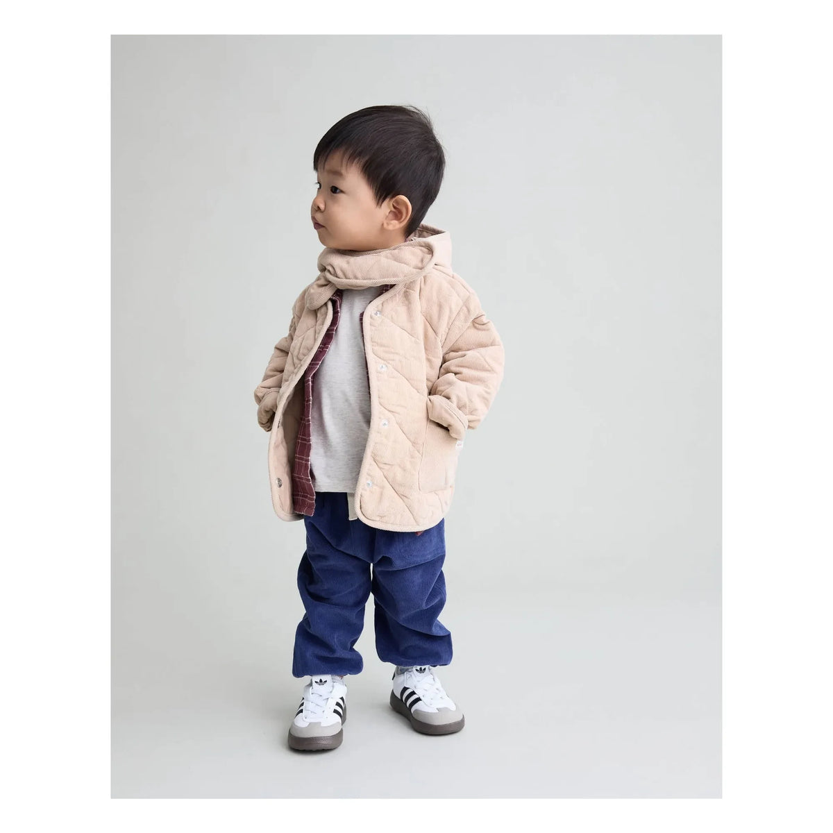 Búho - Quilted Velours Cotton Bio Hat | Sand