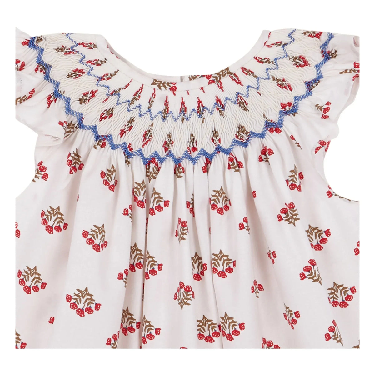 birinit - Monzón Organic Cotton Drawstring Dress | White