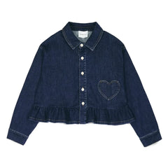 Mipounet - Love Denim Shirt | Dark Blue