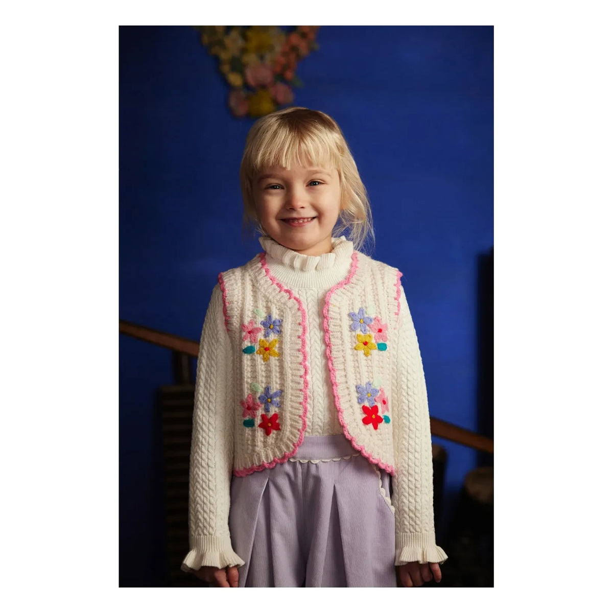 Louise Misha - Yuliyami Wool Sleeveless Vest | Cream