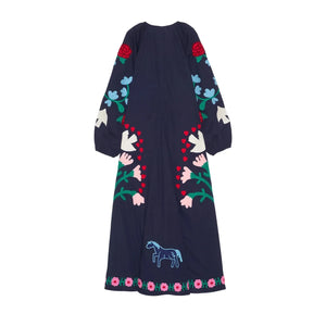 SISSEL EDELBO - Fran Organic Cotton Dress | Navy