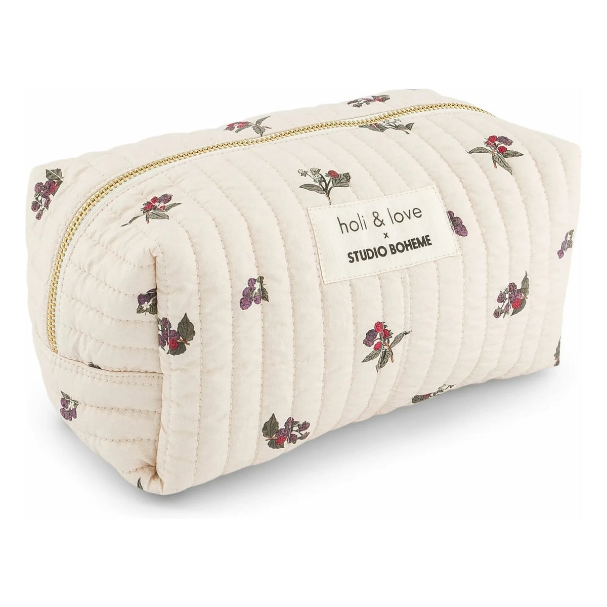 Studio Bohème - Blackberry Cosmetic Bag | Ecru