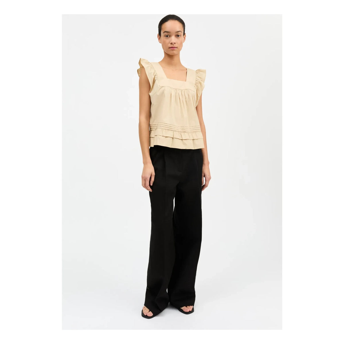 Skall Studio - Alice Cotton Top | Sand