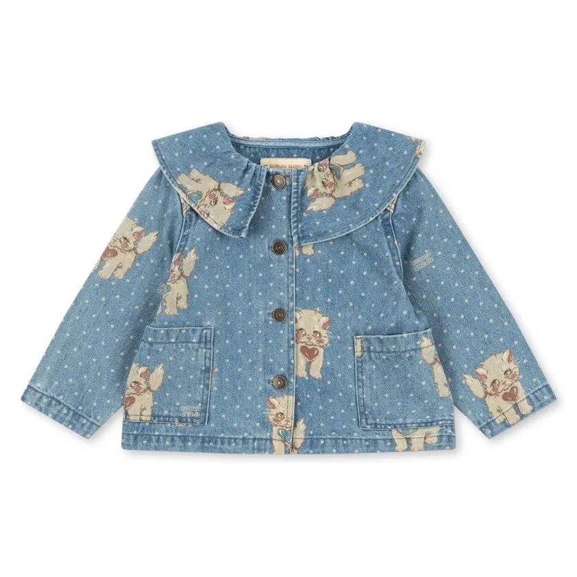 Konges Sløjd - Magot Cats Jacket, Organic Cotton Denim | Blue