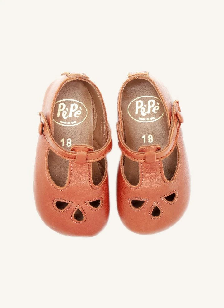 Pèpè - Perforated Slippers | Camel