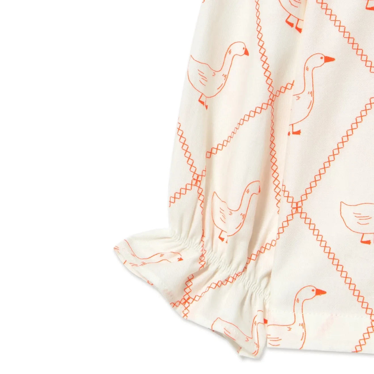 Tinycottons - "Geese" Pajama | White
