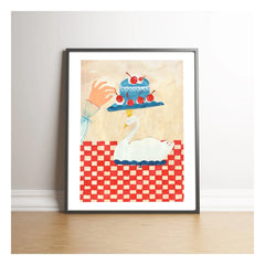 Atelier Mave - Swan Cake Poster