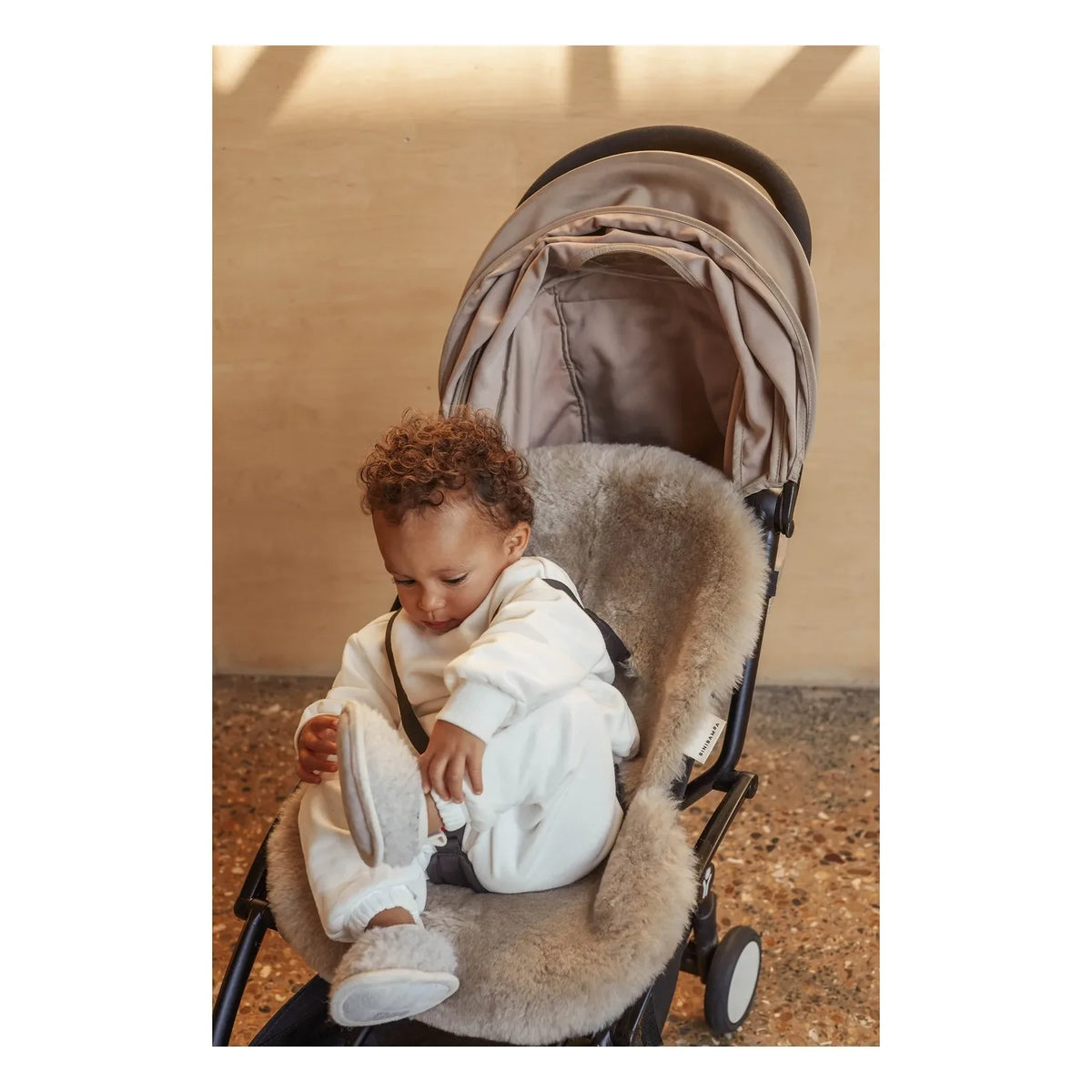 BINIBAMBA - Sheepskin for Strollers and Carriers - 68x44 cm | Toast