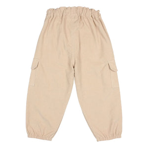 Búho - Soft Velours Organic Cotton Cargo Pants | Sand