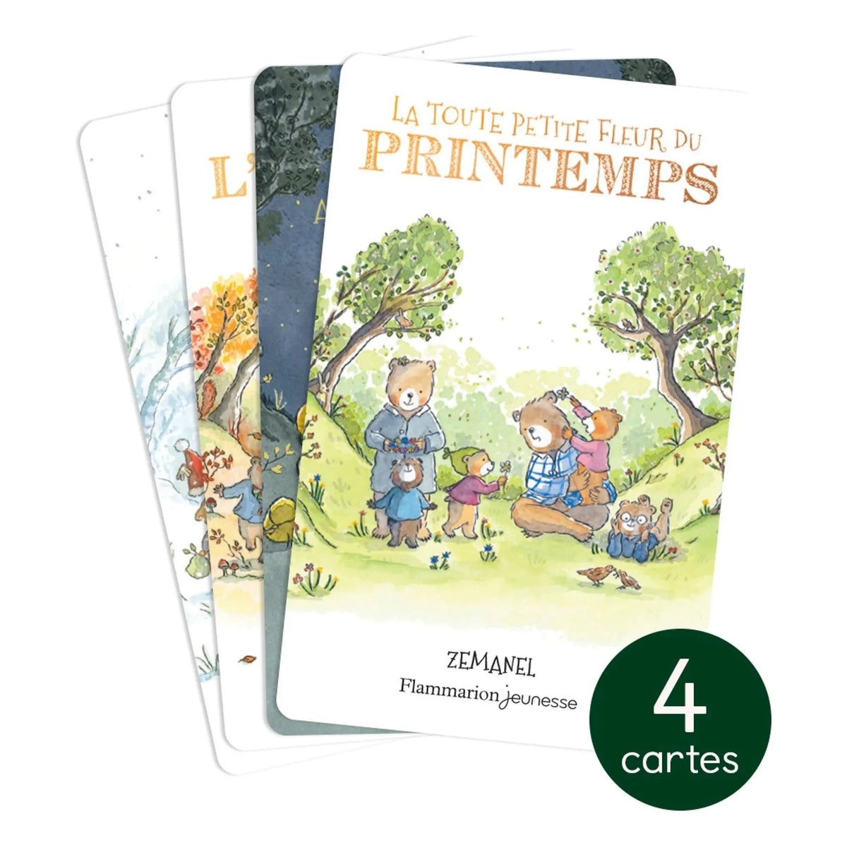 Yoto Player - Four Seasons Bear Family Cards - 4-Pack