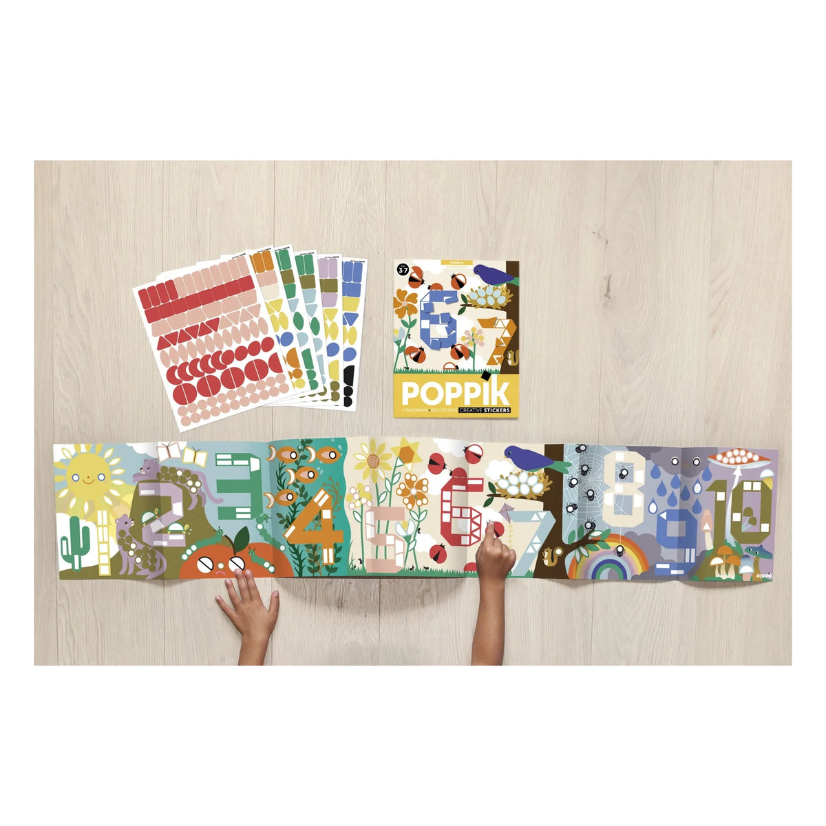 Poppik - Number Stickers and Poster