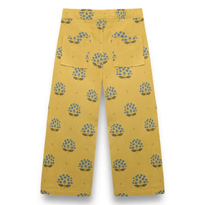 birinit - Arboleda organic cotton floral trousers | Yellow