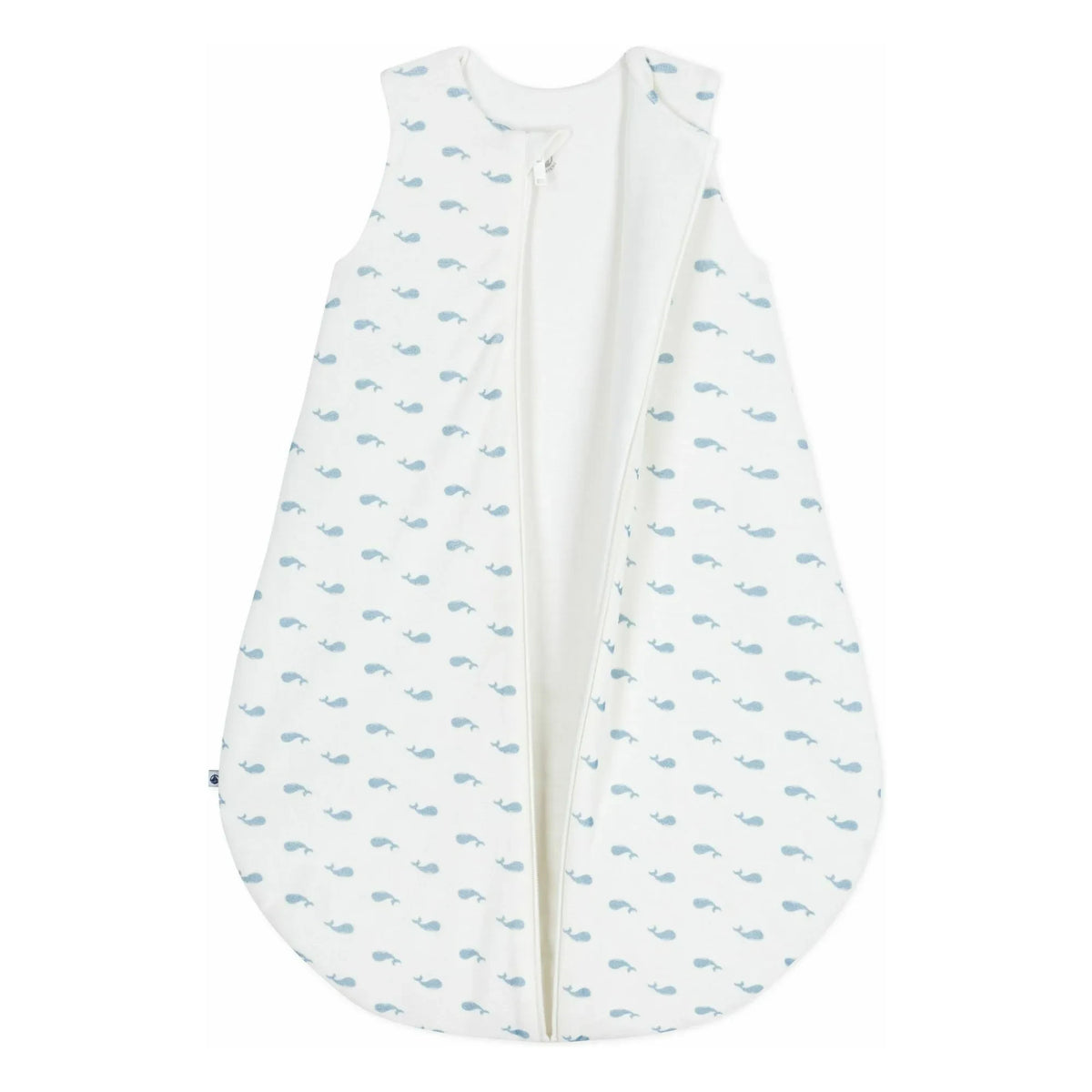 Petit Bateau - Whale Sleep Suit | White