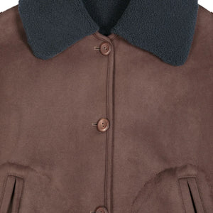 Bobo Choses - Soft Sherpa Reversible Jacket | Dark Brown